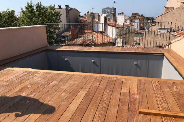 Piscine toit terrasse