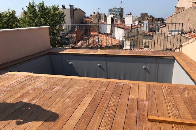 Piscine toit terrasse